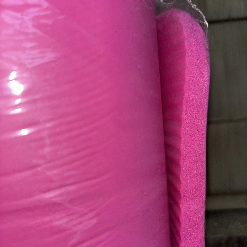 Thick Pink NBR Foam Yoga Mat Eco Friendly W/ Carry Strap 72x24